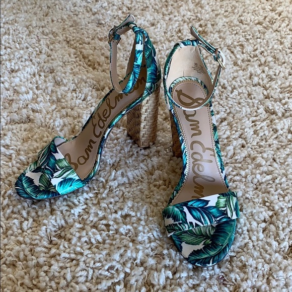 Sam Edelman Shoes - Sam Edelman Yaro Block Heel Leaf Sandal
